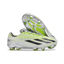 Buty adidas X Crazyfast Strung+ FG Biały Zielony Czarny