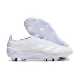 Korki adidas Predator Elite LL FG Biały Srebro