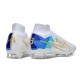 Nike Air Zoom Mercurial Superfly 9 Elite FG Biały Niebieski Złoty