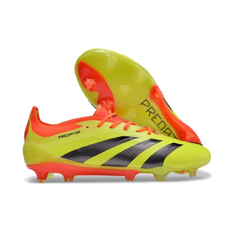 Buty piłkarskie Adidas Predator 24 Elite FG Zawistny Czarny Czerwony