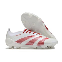 Buty piłkarskie Adidas Predator 24 Elite FG Biały Czerwony