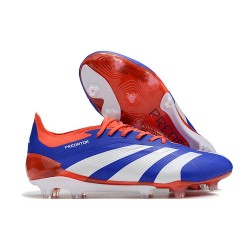 Buty piłkarskie Adidas Predator 24 Elite FG Niebieski Biały Czerwony