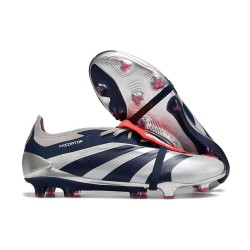 adidas Predator Elite Fold-over Tongue FG Srebro Czarny Czerwony