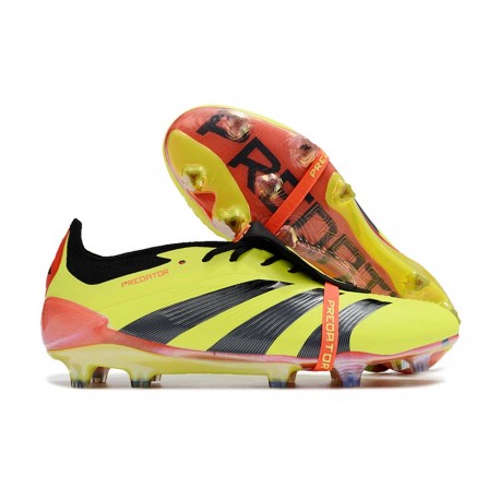 adidas Predator Elite Fold-over Tongue FG Zawistny Czarny Czerwony