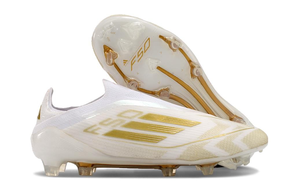 Buty Piłkarskie Adidas F50 Elite LL FG Biały Złoto