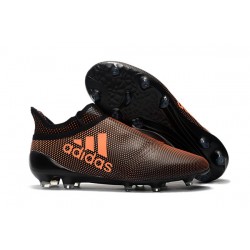 Buty adidas X 17+ Purespeed FG - Brązowy Pomarańczowy