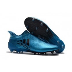 Buty adidas X 17+ Purespeed FG - Niebieski Czarny