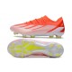 Buty Piłkarskie adidas X 19.1 FG Srebrny Metalik Ostry Czerwony