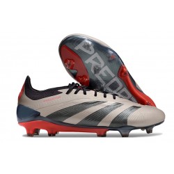 Buty piłkarskie Adidas Predator 24 Elite FG Platyna Metaliczna Czarny