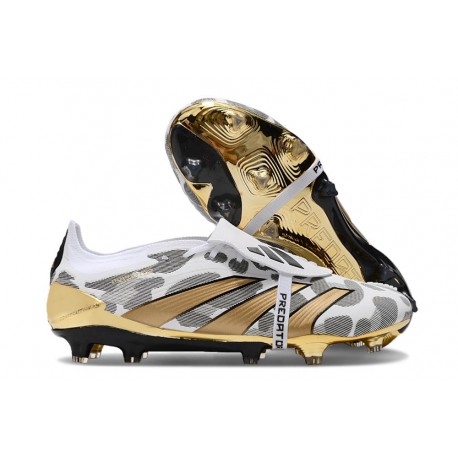 Buty adidas Predator 24 Elite FT FG Złoto Biały Szary
