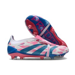 Adidas Predator Elite Tongue FG Biały Różowy Niebieski
