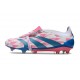 Adidas Predator Elite Tongue FG Biały Różowy Niebieski