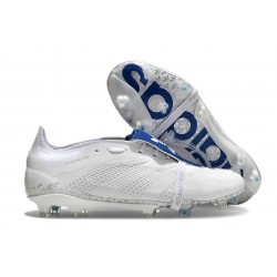 Adidas Predator Elite Tongue FG Biały Niebieski