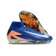 Nike Air Zoom Mercurial Superfly 10 Elite FG Niebieski Biały Pomarańczowy