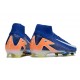 Nike Air Zoom Mercurial Superfly 10 Elite FG Niebieski Biały Pomarańczowy