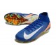 Nike Air Zoom Mercurial Superfly 10 Elite FG Niebieski Biały Pomarańczowy
