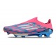 Buty piłkarskie adidas F50+ Elite Laceless FG Niebieski Biały Różowy