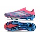 Buty piłkarskie adidas F50+ Elite Laceless FG Niebieski Biały Różowy