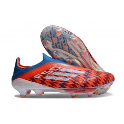 Buty piłkarskie adidas F50+ Elite Laceless FG Czerwony Biały Niebieski