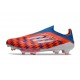 Buty piłkarskie adidas F50+ Elite Laceless FG Czerwony Biały Niebieski
