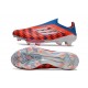 Buty piłkarskie adidas F50+ Elite Laceless FG Czerwony Biały Niebieski