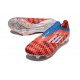 Buty piłkarskie adidas F50+ Elite Laceless FG Czerwony Biały Niebieski