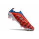 Buty piłkarskie adidas F50+ Elite Laceless FG Czerwony Biały Niebieski