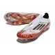 Buty adidas F50+ Elite Sznurowadeł FG X Messi Biały Czerwony Czarny