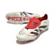 Adidas Predator 25 Elite FT FG Beżowy Czarny Czerwony