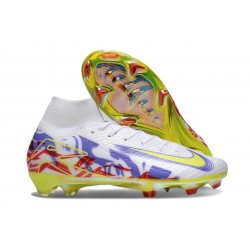 Nike Air Zoom Mercurial Superfly 10 Elite FG Biały Czerwony Czarny