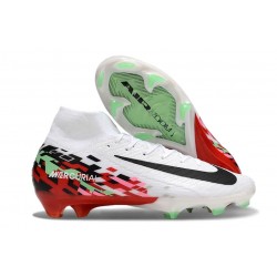Nike Air Zoom Mercurial Superfly 10 Elite FG Biały Czerwony Czarny