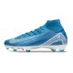 Nike Air Zoom Mercurial Superfly 10 Elite FG Niebieski Biały