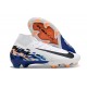 Nike Air Zoom Mercurial Superfly 10 Elite FG Biały Czarny Niebieski 