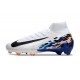 Nike Air Zoom Mercurial Superfly 10 Elite FG Biały Czarny Niebieski 