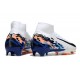 Nike Air Zoom Mercurial Superfly 10 Elite FG Biały Czarny Niebieski 