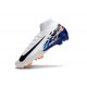 Nike Air Zoom Mercurial Superfly 10 Elite FG Biały Czarny Niebieski 