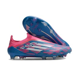 Buty Piłkarskie Adidas F50 Elite LL FG Niebieski Biały Różowy