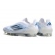 Buty Piłkarskie Adidas F50 Elite LL FG Biały Niebieski