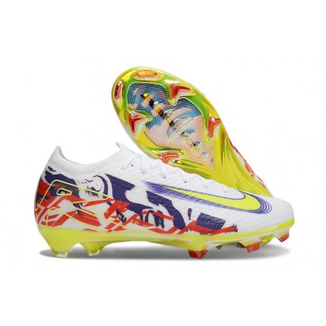 Nike Air Zoom Mercurial Vapor 16 Elite FG Biały Zawistny Fioletowy Czerwony