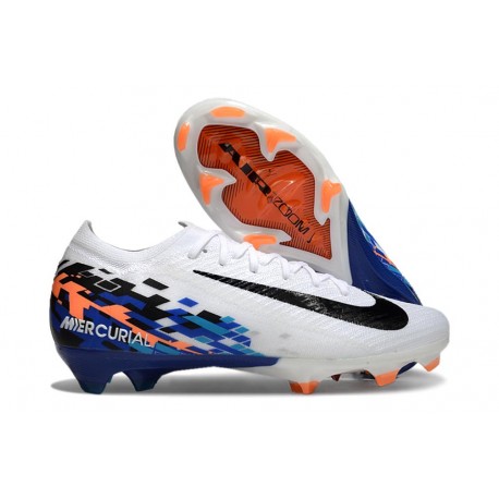 Nike Air Zoom Mercurial Vapor 16 Elite FG Biały Niebieski Czarny