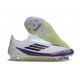 Buty Piłkarskie Adidas F50 Elite LL FG X Messi Biały Czarny Fioletowy