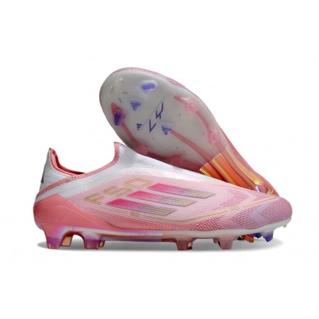 Buty Piłkarskie Adidas F50 Elite LL FG Różowy Biały