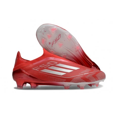 Buty Piłkarskie Adidas F50 Elite LL FG Czerwony Srebro