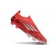 Buty Piłkarskie Adidas F50 Elite LL FG Czerwony Srebro