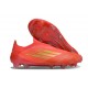 Buty Piłkarskie Adidas F50 Elite LL FG Czerwony Złoto