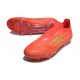 Buty Piłkarskie Adidas F50 Elite LL FG Czerwony Złoto
