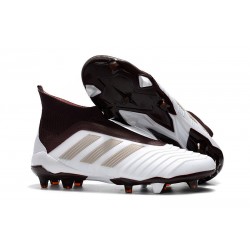 Adidas Buty Korki Predator 18+ FG - Biały Beżowy