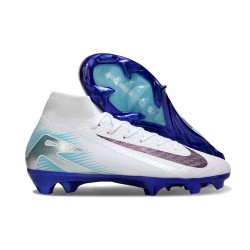 Nike Air Zoom Mercurial Superfly 10 Elite FG Biały Niebieski Czarny