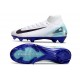 Nike Air Zoom Mercurial Superfly 10 Elite FG Biały Niebieski Czarny