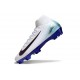 Nike Air Zoom Mercurial Superfly 10 Elite FG Biały Niebieski Czarny